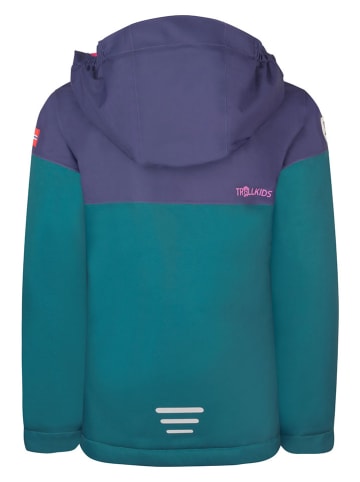 Trollkids Ski-/ Snowboardjacke "Hallingdal" in Petrol/ Lila