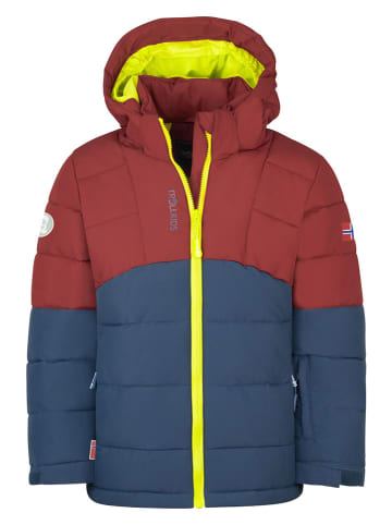 Trollkids Winterjas "Gryllefjord" donkerblauw/bruinrood