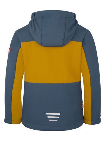 Trollkids Softshelljas "Bergsfjord" blauw/lichtbruin