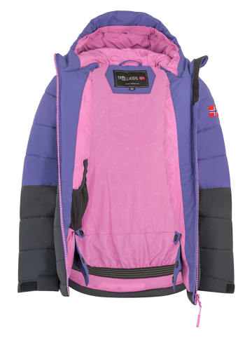 Trollkids Ski-/snowboardjas "Hemsedal" paars/zwart