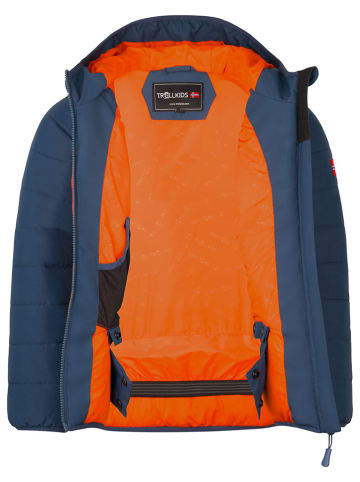 Trollkids Ski-/snowboardjas "Hafjell" donkerblauw/lichtbruin