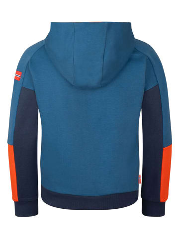 Trollkids Hoodie "Rondane" in Blau