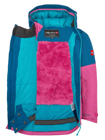 Trollkids Ski-/snowboardjas "Eikedalen" turquoise/roze