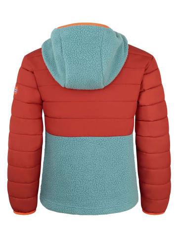 Trollkids Hybride jas "Romsdalen" rood/turquoise