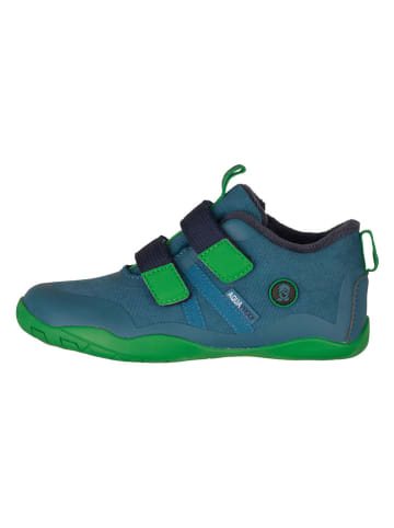 Trollkids Buty zimowe "Hallingdal Barefoot" w kolorze niebieskim do chodzenia na boso
