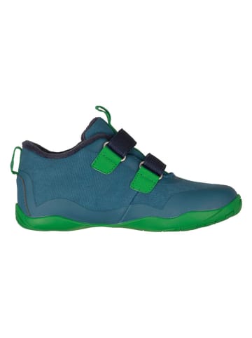 Trollkids Buty zimowe "Hallingdal Barefoot" w kolorze niebieskim do chodzenia na boso