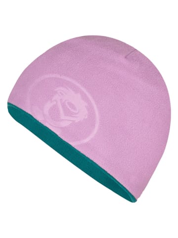 Trollkids Wende-Beanie "Finnmark" in Türkis/ Lila