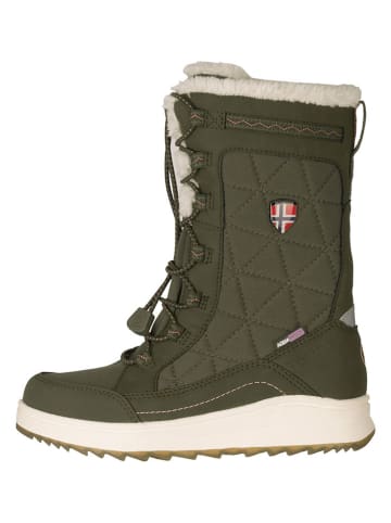 Trollkids Botki zimowe "Arendal" w kolorze khaki