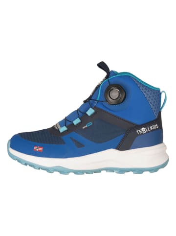 Trollkids Buty turystyczne "Trollfjord Mid XT" w kolorze niebieskim