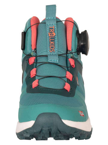 Trollkids Wanderschuhe "Trollfjord Mid XT" in Türkis