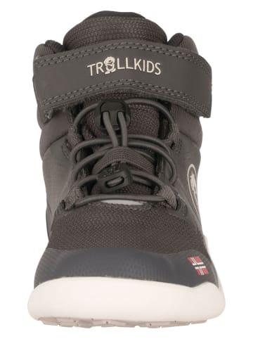 Trollkids Turystyczne buty zimowe barefoot "Hovden" w kolorze antracytowym