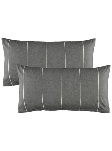 ESPRIT 2-delige set: renforcé kussenhoezen "E-Harp" antraciet