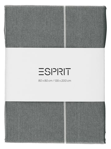 ESPRIT Renforcé-Bettwäsche-Set "Harp" in Anthrazit