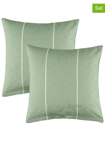 ESPRIT 2-delige set: renforcé kussenhoezen "E-Harp" lichtgroen