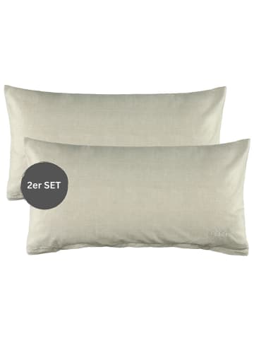 ESPRIT 2-delige set: renforcé kussenhoezen "E-Harp" grijs