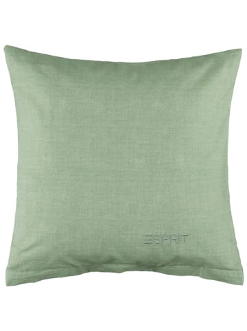 ESPRIT 2er- Set: Renforcé-Kissenhüllen "E-Harp" in Mint in Grün