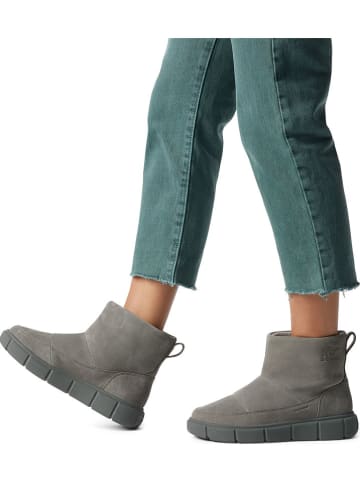 Sorel Leder-Boots "Explorer III" in Grau