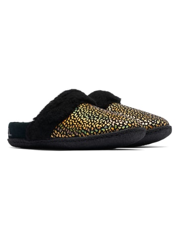 Sorel Pantoffels "Nakiska Slide II" zwart/goudkleurig