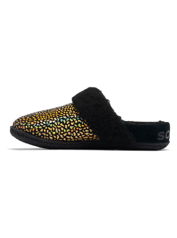 Sorel Pantoffels "Nakiska Slide II" zwart/goudkleurig