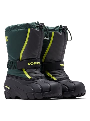 Sorel Winterboots "Flurry Boot" in Grün/ Schwarz