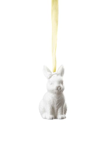 Rosenthal Zawieszka dekoracyjna w kolorze biało-żółtym - dł. 6 cm