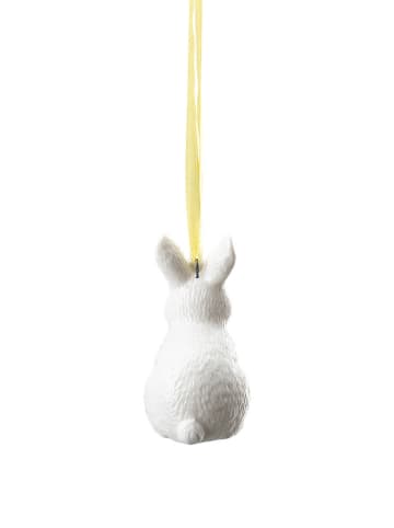 Rosenthal Zawieszka dekoracyjna w kolorze biało-żółtym - dł. 6 cm
