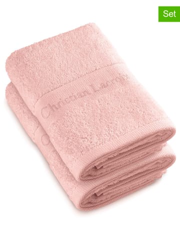 CXL by Christian Lacroix 2-delige set: handdoeken lichtroze