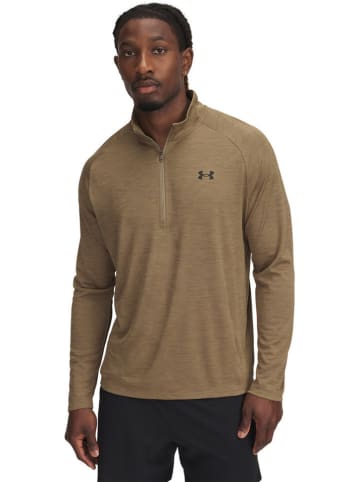 Under Armour Funktionslongsleeve in Hellbraun