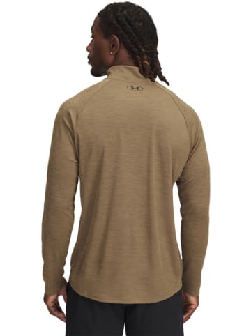 Under Armour Funktionslongsleeve in Hellbraun