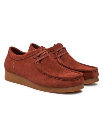 Clarks Leren mocassins "Wallabee" lichtbruin