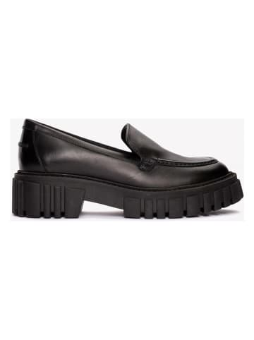 Clarks Leder-Mokassins"Page" in Schwarz