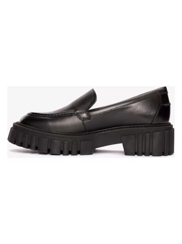 Clarks Leder-Mokassins"Page" in Schwarz