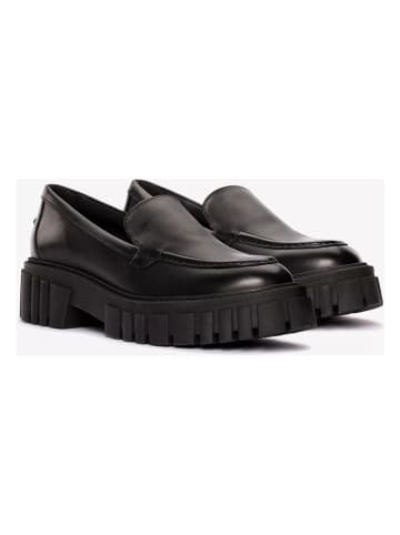 Clarks Leder-Mokassins"Page" in Schwarz