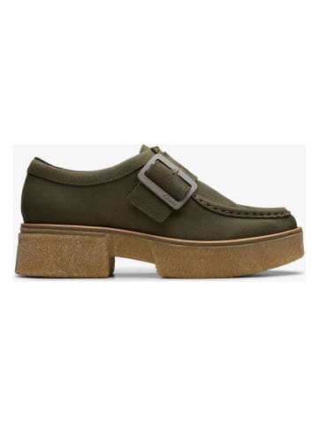 Clarks Leder-Mokassins "Linoso" in Khaki
