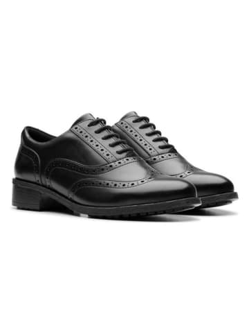 Clarks Leder-Schnürschuhe "Havisham" in Schwarz