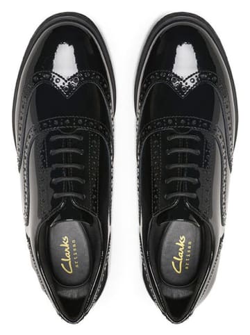 Clarks Skórzane trzewiki "Havisham" w kolorze czarnym