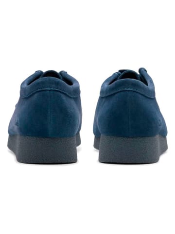 Clarks Leren veterschoenen "Wallabee" donkerblauw