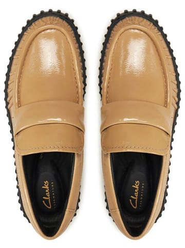 Clarks Leder-Mokassins"Torhill Mocc" in Beige
