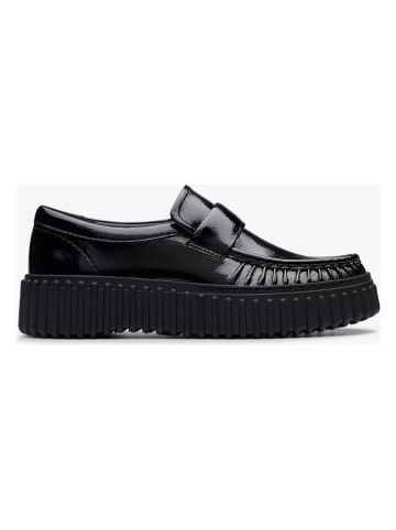 Clarks Leder-Mokassins "Torhill Mocc" in Schwarz