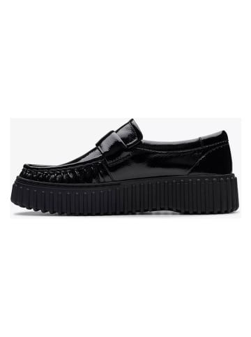 Clarks Leder-Mokassins "Torhill Mocc" in Schwarz
