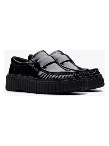 Clarks Leder-Mokassins "Torhill Mocc" in Schwarz