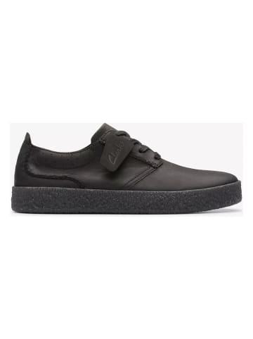 Clarks Leren sneakers "Street hill Lace" zwart