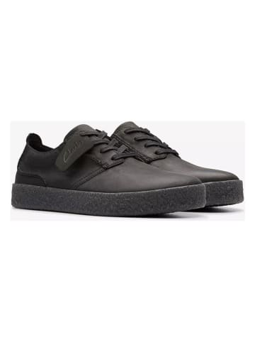 Clarks Leren sneakers "Street hill Lace" zwart