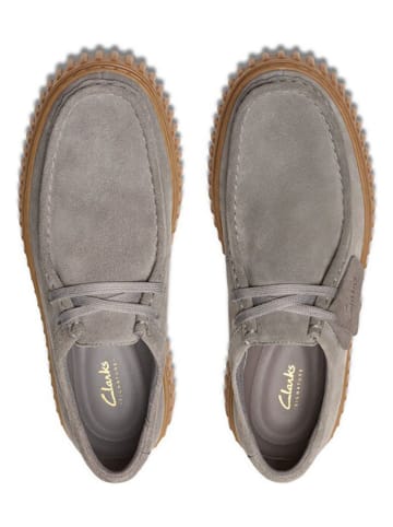 Clarks Leder-Mokassins "Torhill" in Grau