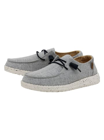 Hey Dude Slipper "Wendy Chambray" in Weiß/ Blau