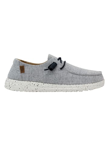 Hey Dude Slipper "Wendy Chambray" in Weiß/ Blau