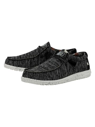 Hey Dude Slipper "Wally Sox" in Schwarz/ Weiß