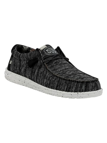 Hey Dude Slipper "Wally Sox" in Schwarz/ Weiß
