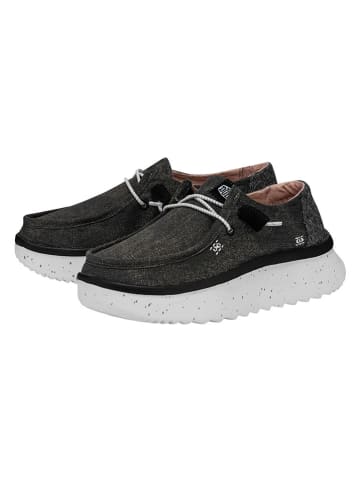 Hey Dude Instappers "Wendy Peak Chambray" zwart