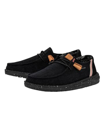 Hey Dude Slipper "Wendy Washed" in Schwarz